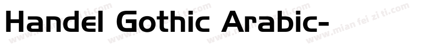 Handel Gothic Arabic字体转换